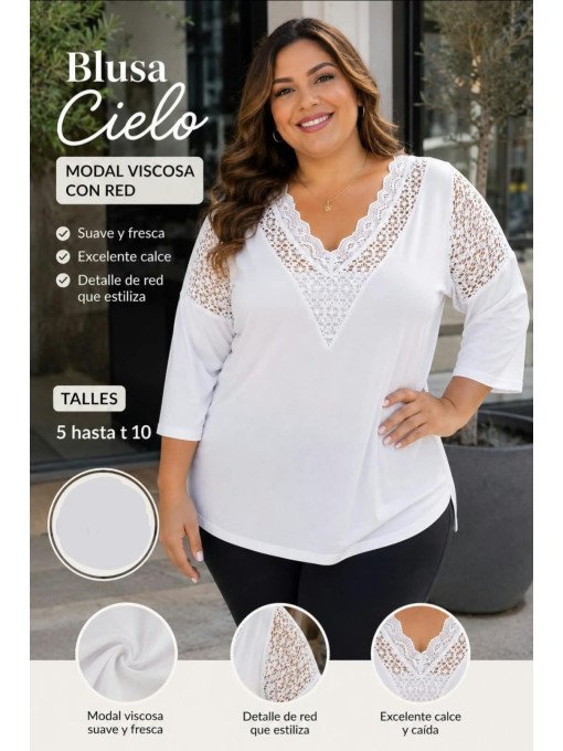 Blusa cielo
