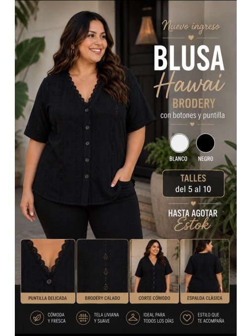 blusa hawai