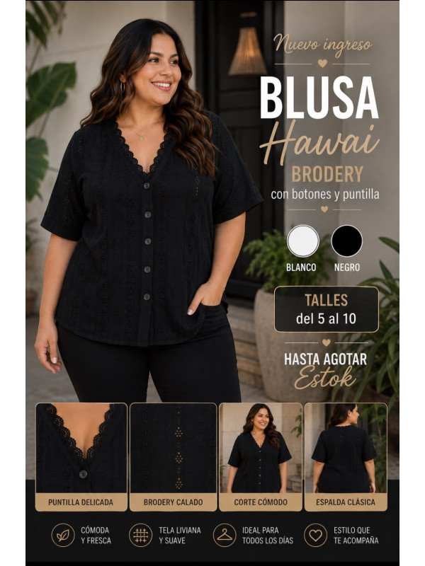 blusa hawai