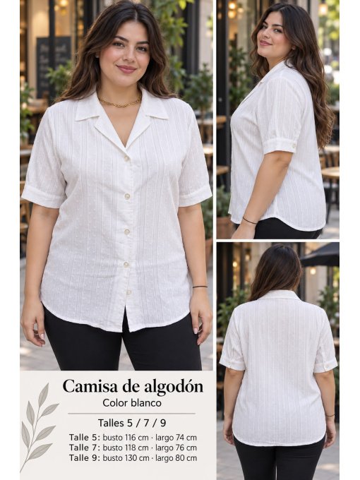camisa algodon