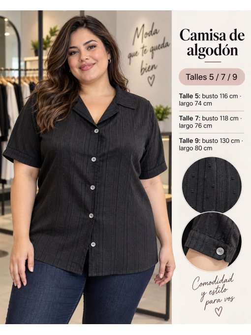 camisa algodon